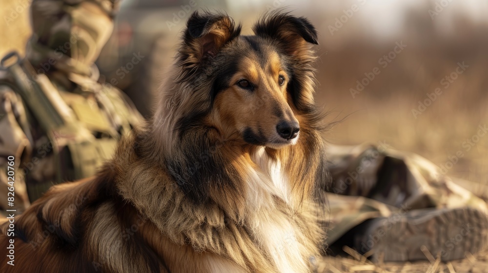 Fototapeta premium Collie Breed That Excels at Border Guarding