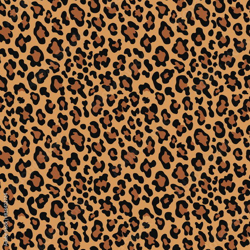 animal leopard vector background  modern print  cat texture  trendy pattern seamless