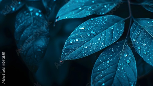 Captivating Cyan Leaf with ...
