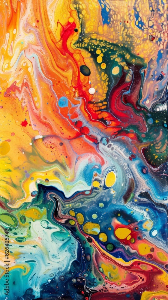 Vibrant abstract fluid art background Vibrant abstract fluid art background