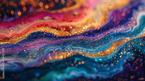 A close-up of a grain of sand under a microscope, with each particle displaying unique textures and colors. This image captures the concept of infinity in a grain, showing how even the smallest
