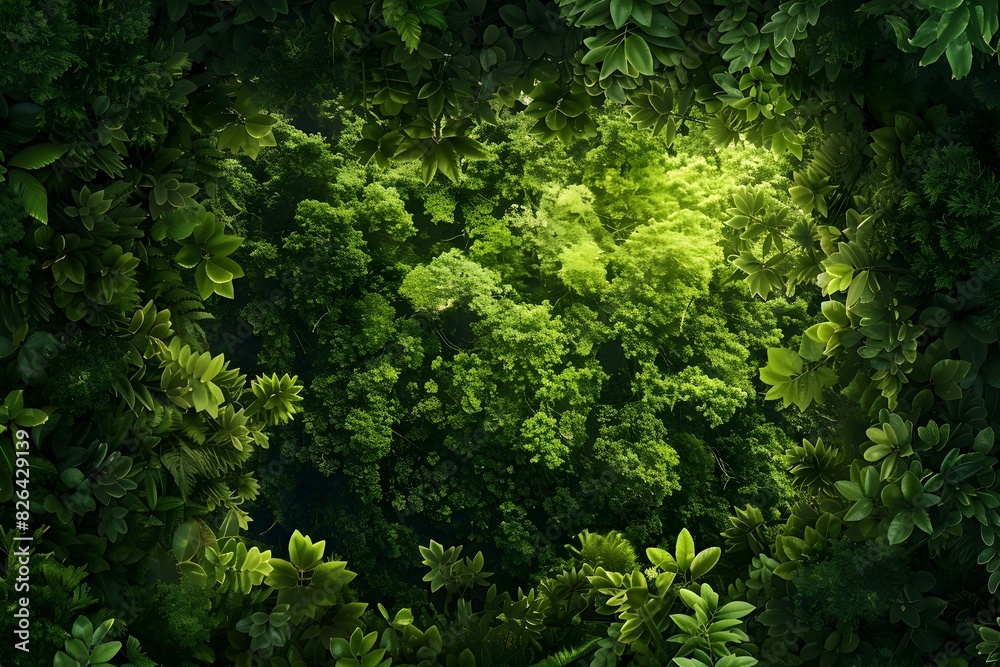 Lush Tropical Rainforest Canopy Showcases Nature s Verdant Splendor in Aerial Perspective Lush Tropical Rainforest Canopy Showcases Nature s Verdant Splendor in Aerial Perspective