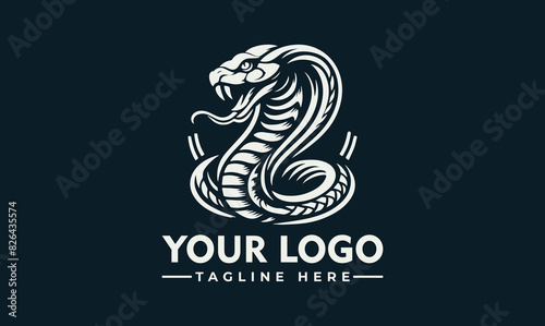 Cobra Logo Vector Symbolize Strength and Wisdom Elevate Your Brand with the Striking Cobra Logo Vector Captivate Your Audience with the Dynamic Cobra Logo Vector