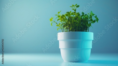 Inverted plastic mini flowerpot