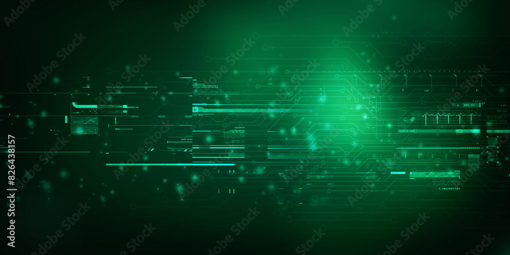 2d illustration Abstract futuristic electronic circuit technology background 2d illustration Abstract futuristic electronic circuit technology background