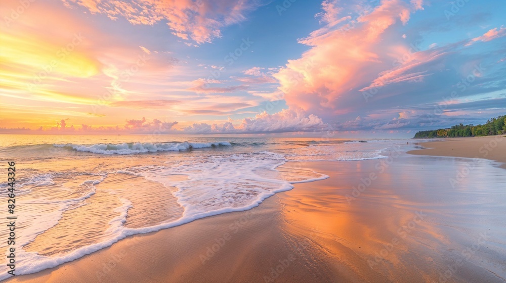 Fototapeta premium sunset over the sea