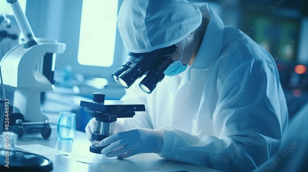 in science laboratory for medical virus research, medicine or vaccine development. African scientist, technology or clipboard paper for healthcare and disease control. in science laboratory for medical virus research, medicine or vaccine development. African scientist, technology or clipboard paper for healthcare and disease control.