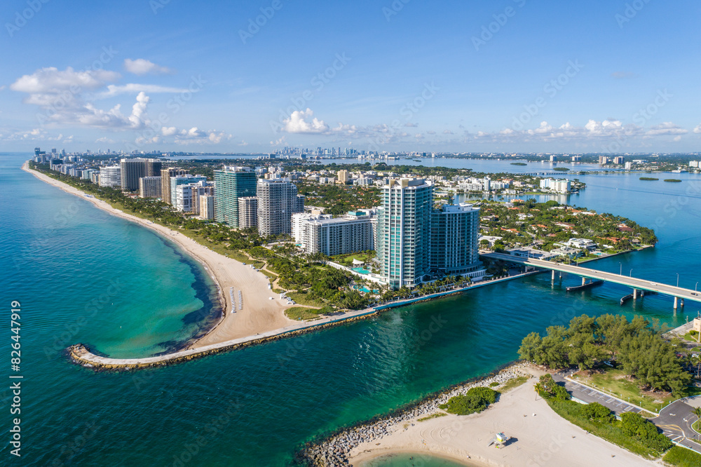 Aerial view of Haulover Inlet, Sunny Isles Beach, Florida, United States. Aerial view of Haulover Inlet, Sunny Isles Beach, Florida, United States.