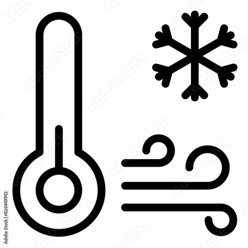 Freeze Icon in Line Style