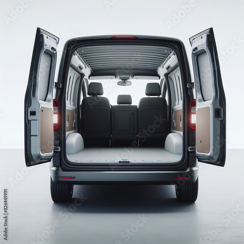 Wallpaper Mural the back of the van with the trunk open, showing the spacious interior and clean lines of the trunk area Torontodigital.ca