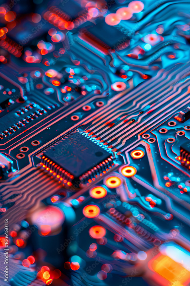 Fototapeta premium Circuit board background 