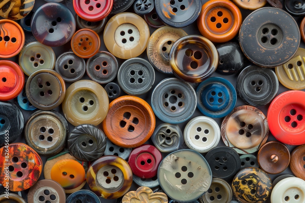 a pile of colorful buttons on top of each other all different a pile of colorful buttons on top of each other all different