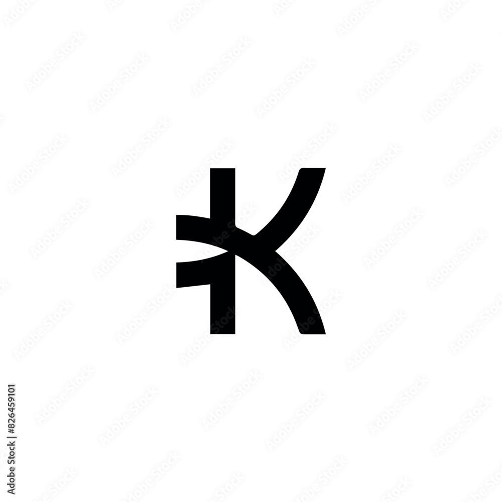 Fototapeta premium K dummy vector logo design v4