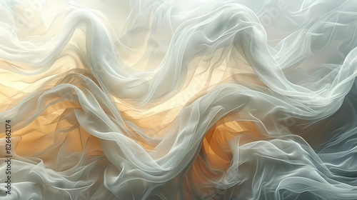 Wallpaper Mural soft abstract texture pattern background with delicate, flowing lines Torontodigital.ca