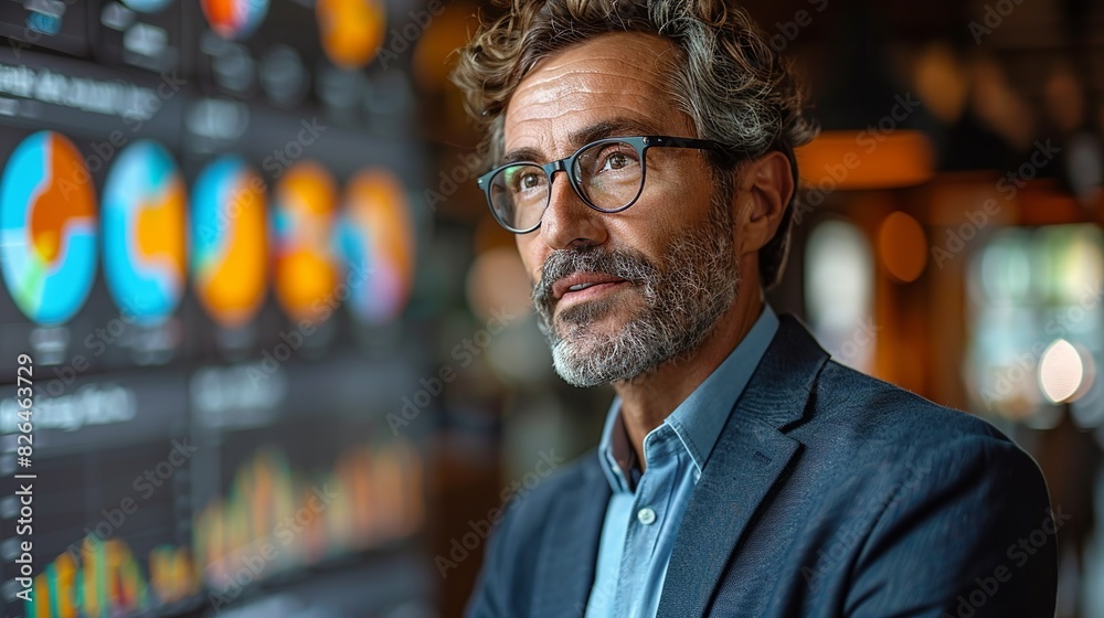 A businessman delivering a presentation to investors, showcasing persuasive communication skills in finance. A businessman delivering a presentation to investors, showcasing persuasive communication skills in finance.