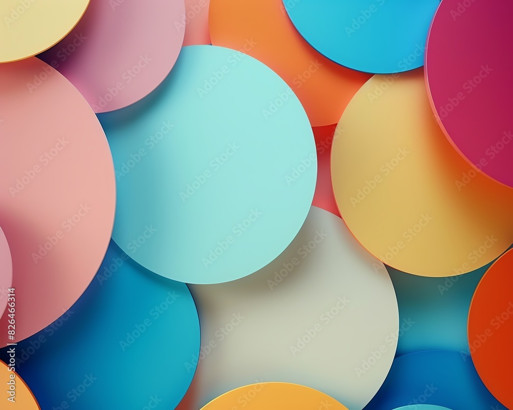 Bright and vibrant background with overlapping colored circles, perfect for design projects, presentations, and creative artwork. Bright and vibrant background with overlapping colored circles, perfect for design projects, presentations, and creative artwork.