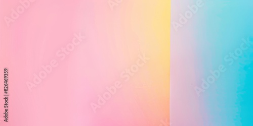 Abstract pastel blue yellow pink background.