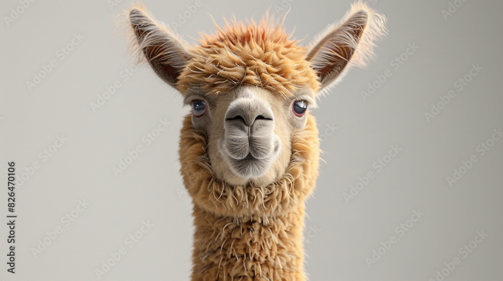 Obraz premium 3D image of a standing squirrel on a white background