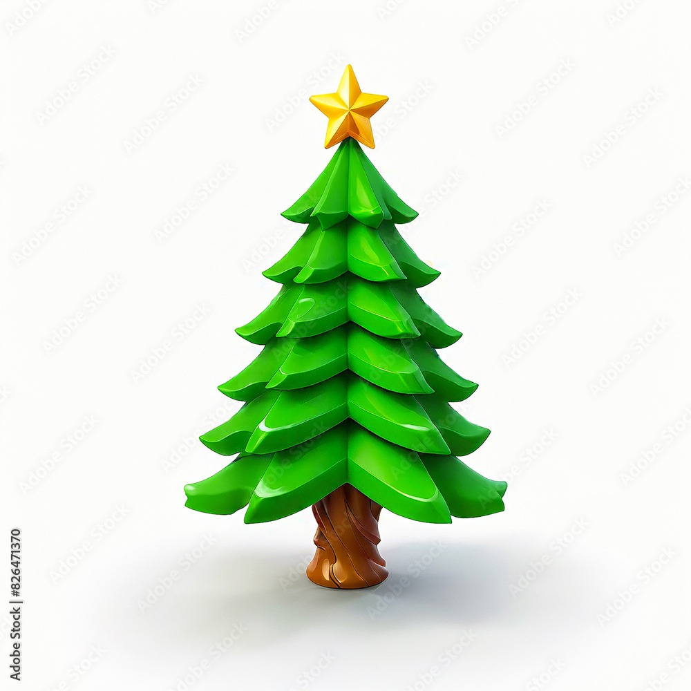 Christmas tree logo on a white background. Christmas tree logo on a white background.