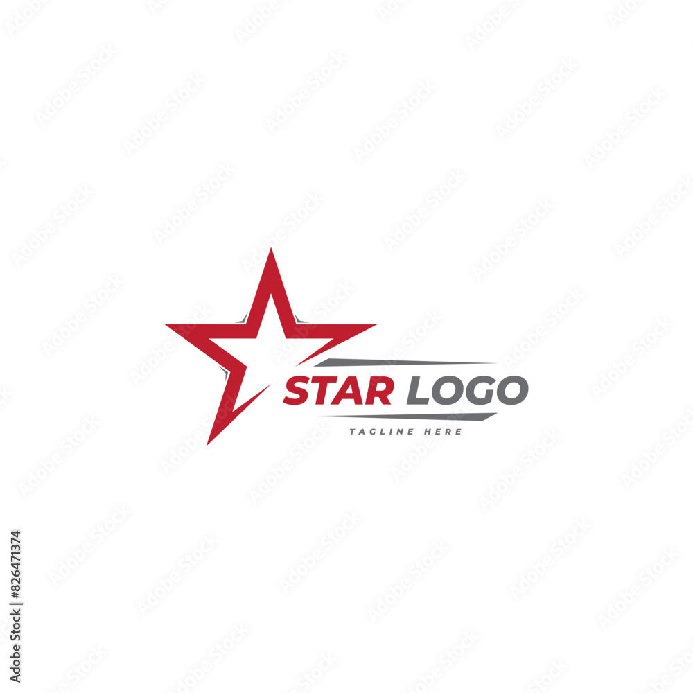 Obraz premium star logo icon vector template