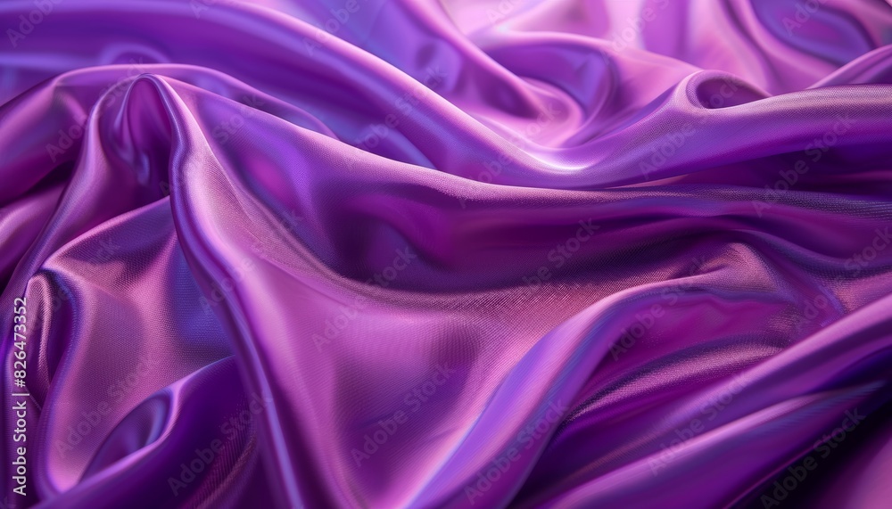 Fototapeta premium A background featuring purple satin, ideal for luxurious or elegant themed visuals