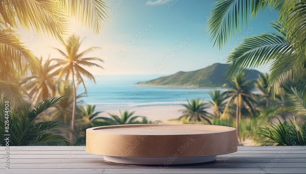 Summer Vacation Pedestal: Ideal for Cosmetics Summer Vacation Pedestal: Ideal for Cosmetics