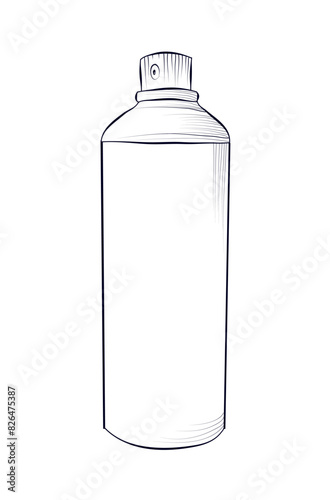 black and white Hand drawing Spray paint vector