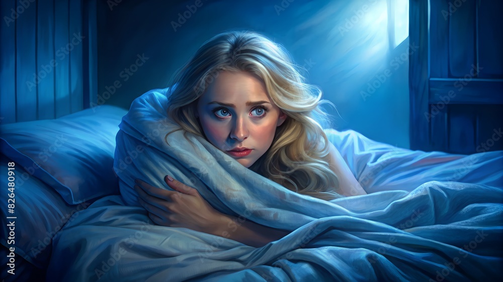 Woman in bad, scary look Woman in bad, scary look