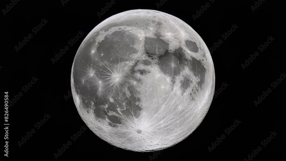 Naklejka premium The Mysteries of the Lunar Surface