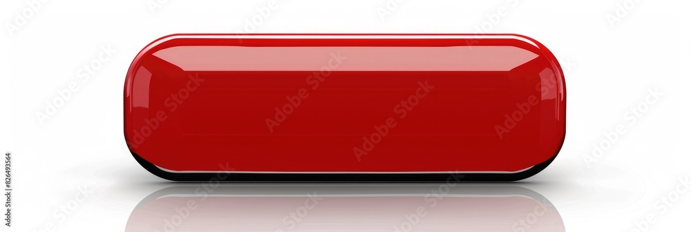 Button Label: Red Rectangular Sign Plate with Shiny Web Icon and Banner Design Button Label: Red Rectangular Sign Plate with Shiny Web Icon and Banner Design