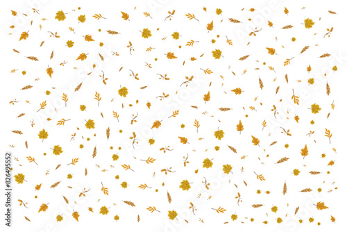 abstract leaf seamless pattern background illustration