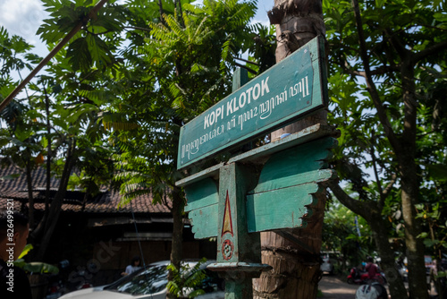 Yogyakarta, 11 May 2024 : Warung Kopi Klotok is filled with local and international tourists and provides a variety of delicious food menus.