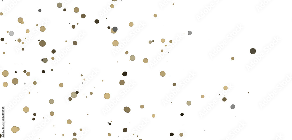 Fototapeta premium gold Burst: Astonishing 3D Illustration of Bursting gold Confetti