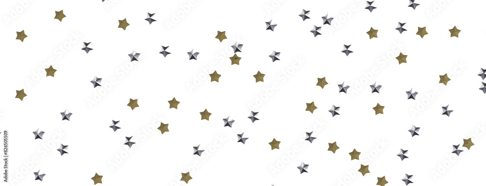 Celestial Downpour: Experience the Marvel of a 3D Gold Stars Rain