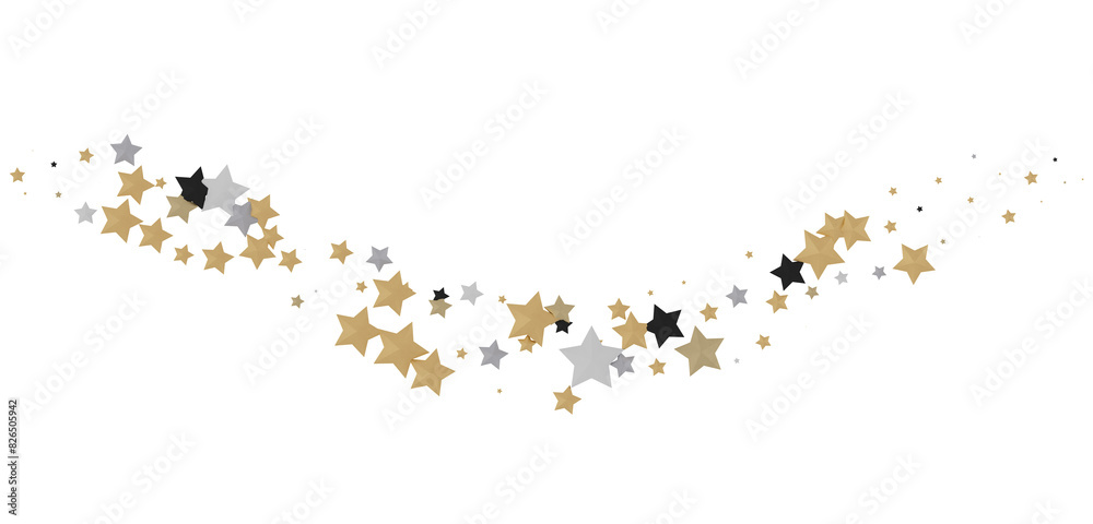 Enchanted Galaxy: Experience the Splendor of a 3D Gold Stars Shower Enchanted Galaxy: Experience the Splendor of a 3D Gold Stars Shower