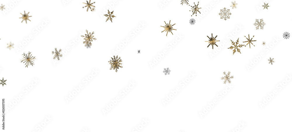 Snowflake Blizzard: Brilliant 3D Illustration Showcasing Descending Holiday Snowflakes Snowflake Blizzard: Brilliant 3D Illustration Showcasing Descending Holiday Snowflakes