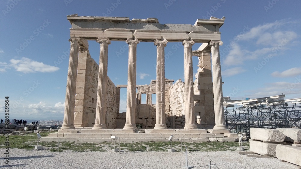 Athens 05,22,2024 Acropolis in Greece, Parthenon in Athens , famous Greek tourist attraction, Ancient Greece landmark - sigthseeing destination Unesco Heritage world