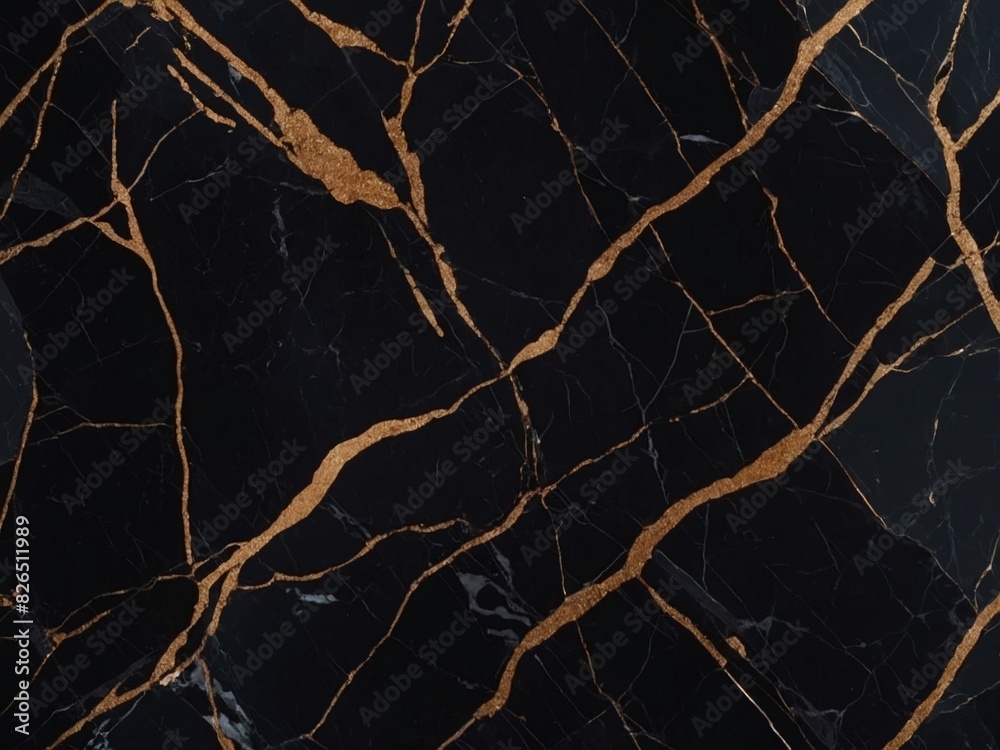 Luxurious Black Marble Pattern, Dark Color Marble Background