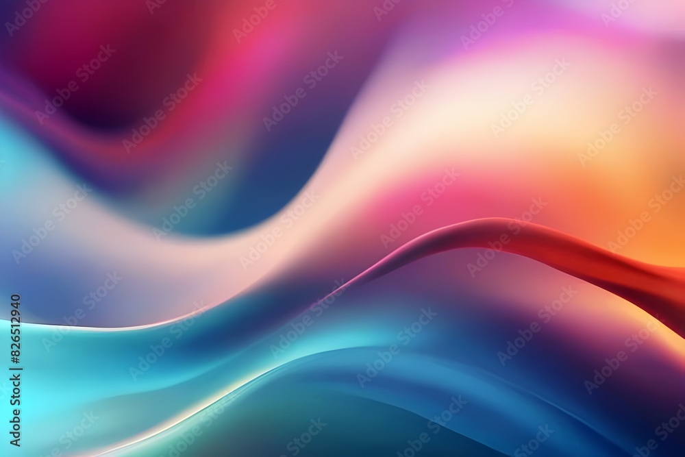 colorful abstract gradient waves background, backgrounds 