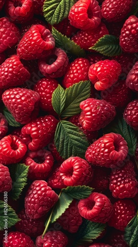 raspberry background.