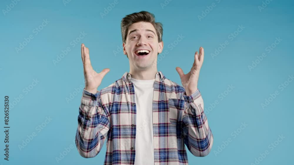 Shocked man, WOW, Oh my God, OMG.Impressed adult guy, unbelievable expression Shocked man, WOW, Oh my God, OMG.Impressed adult guy, unbelievable expression