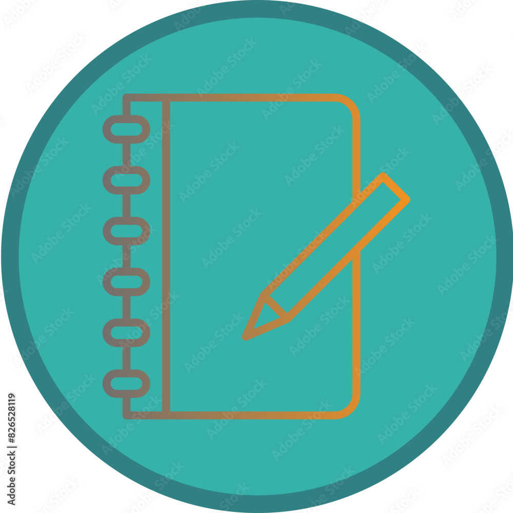 Pencil and Sketchpad Icon Design Pencil and Sketchpad Icon Design