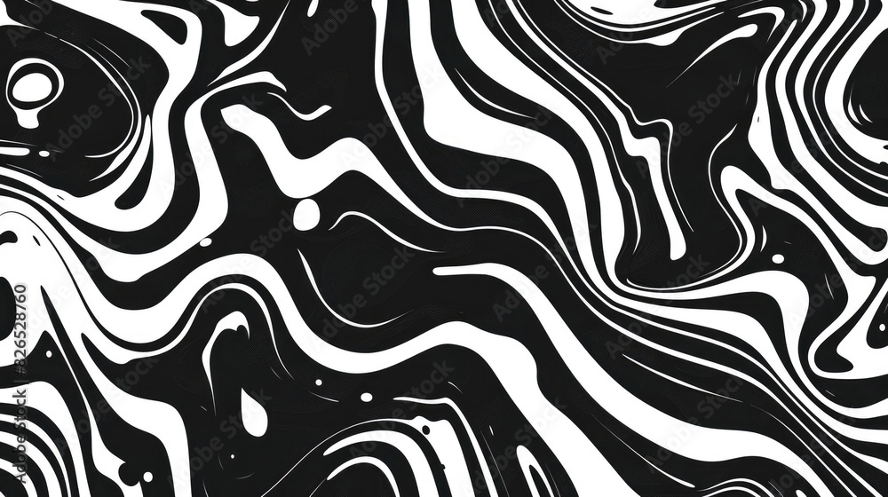 Seamless Patterns of Abstract Background in Black and White Seamless Patterns of Abstract Background in Black and White