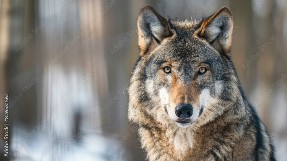Naklejka premium Wolf found in Europe