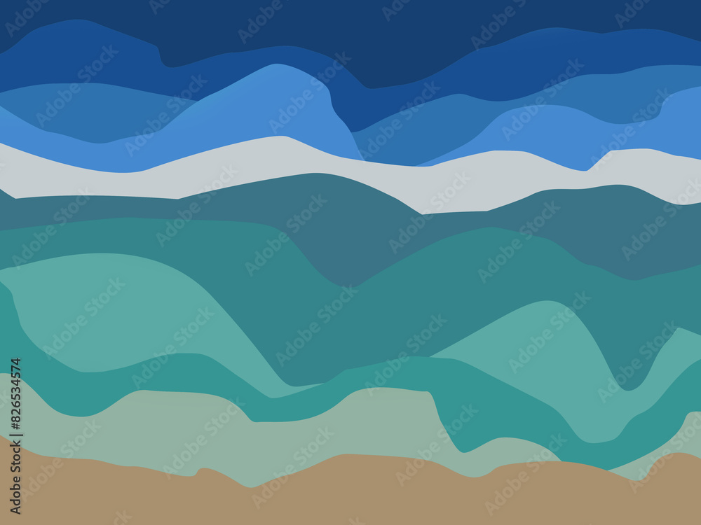 illustration of landscape, see background illustration of landscape, see background