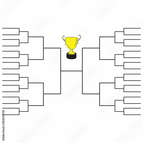 Tournament bracket templates Vector