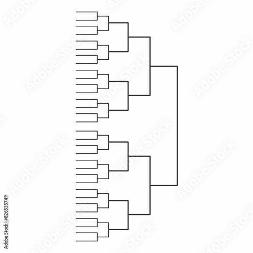 Tournament bracket templates Vector