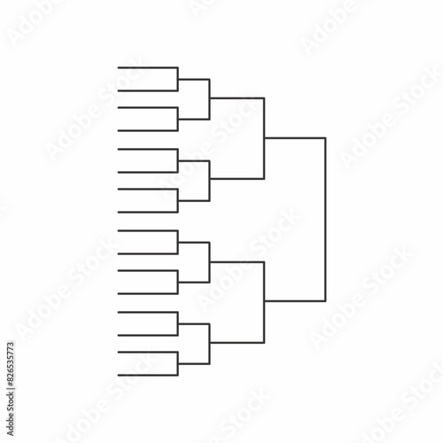 Tournament bracket templates Vector