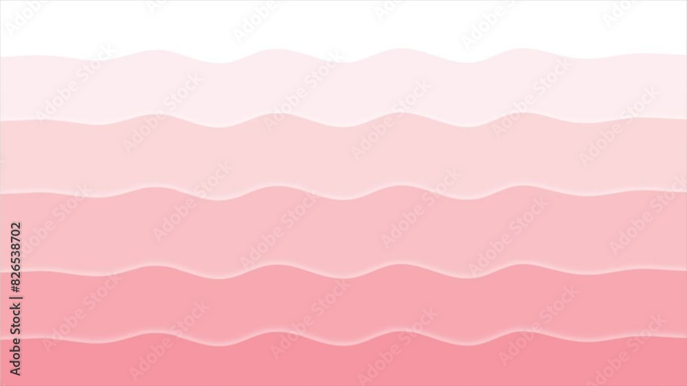 Animation video abstract waves background moving with pink color Animation video abstract waves background moving with pink color