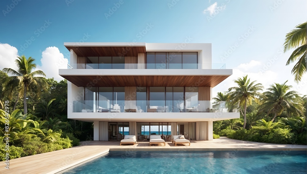Beach house modern design